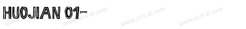 Huojian 01字体转换